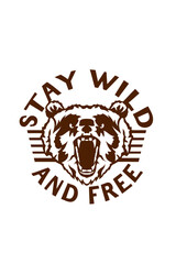 stay wild citation free ours gueule ouverte