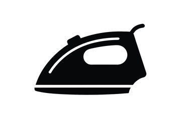 Black Silhouette Iron Icon Illustration