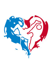 France football supporter love coeur joueur