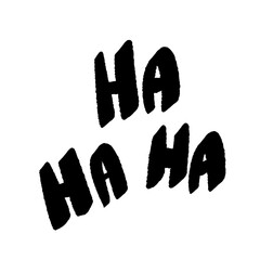 ha ha ha haha png pen line brush cartoon handwrite design cute and art doodle clipart element