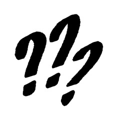 ??? question png pen line brush cartoon handwrite design cute and art doodle clipart element