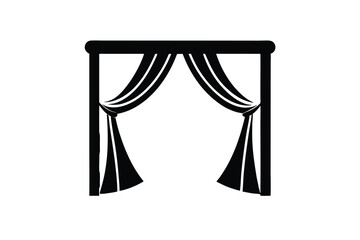 Draped Curtains Wedding Arch Icon