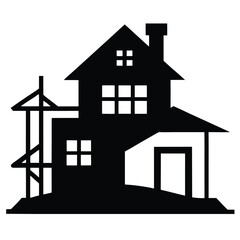 house silhouette vector