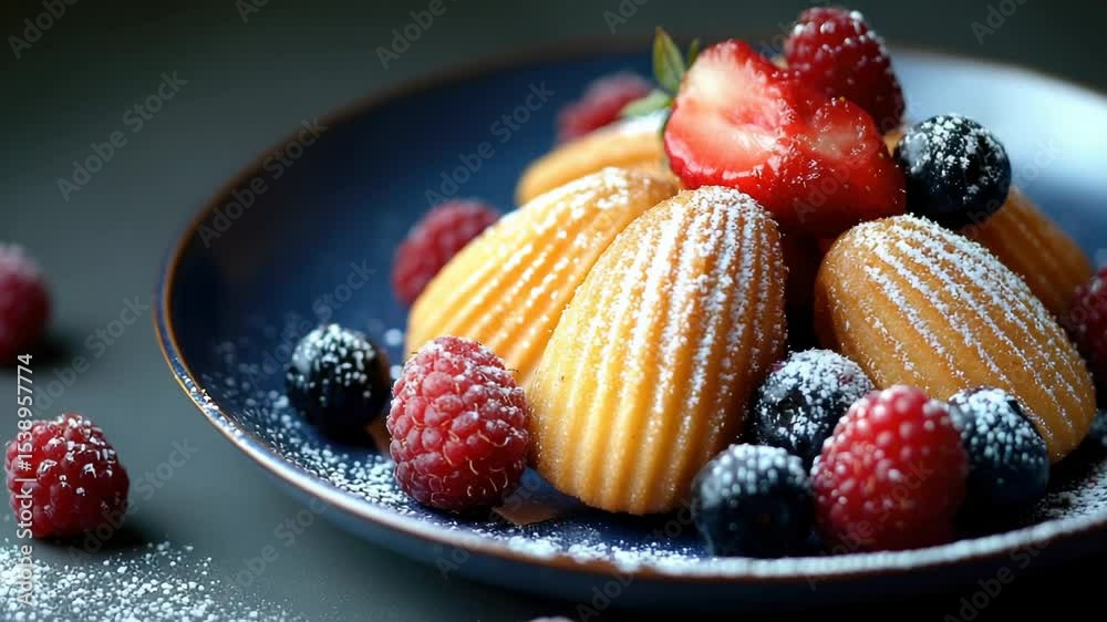 Poster a simple yet elegant dessert topping