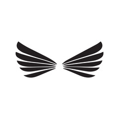 black and white wings icon