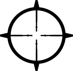target icon art rifle sight 
