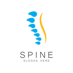 Spine care symbol logo template vector illustration design