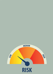 Low risk meter icon. Fuel level sign business concept.Rating indicator
