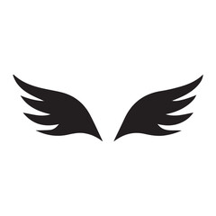 black and white wings icon