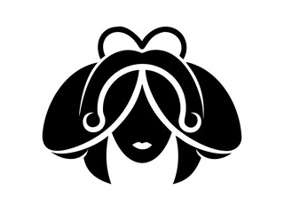 Lady logo vector desigen 