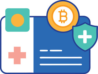 Fototapeta premium vector illustration of a set of medical icons