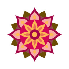 mandala vector art illustration