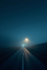 road in the night