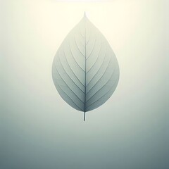 Elegant Desaturated Leaf Abstraction
