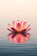 pink water lily