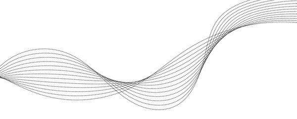 Abstract Wavy Lines in Gray Tones