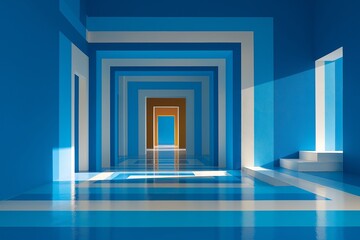 Taping walls before painting during renovation process. Concept of taping walls before painting emphasizes preparation and attention to detail in transformation process.