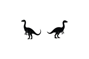 Dinosaur silhouette bundle design.