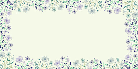 soft tropical floral background with artistic abstract lines.wallpaper design for fashion invitation and wedding decoration

