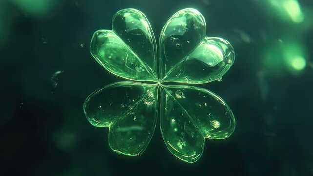 A rare and lucky find floats on calm water, perfect for representing good fortune or prosperity