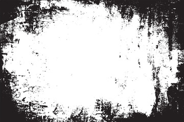 Fototapeta premium Heavy Grunge Border with White Center
