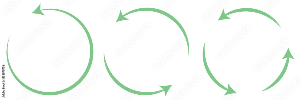 Aufkleber set of circle arrow icon. rotate arrow and spinning loading symbol. circular rotation loading elemen