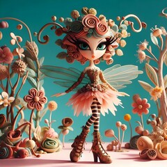 "Hadas de Arcilla: Magia Modelada a Mano"