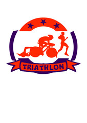 triathlon cyclisme velo marathon natation logo club