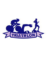 triathlon cyclisme velo marathon natation logo club