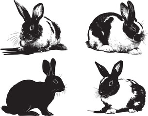 Fototapeta premium Rabbit SVG