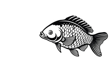 Collection of bass fish, fish club logo design, vector illustration.