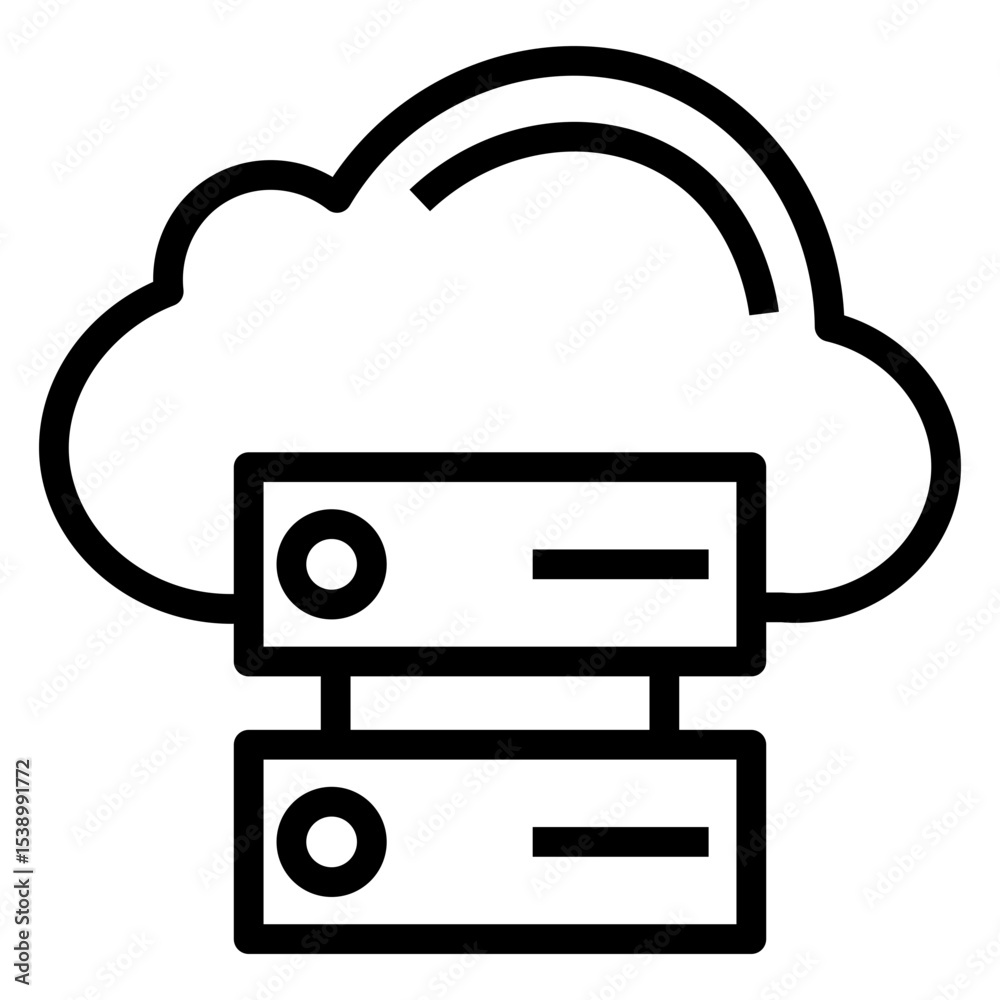 Aufkleber cloudbased vector icon