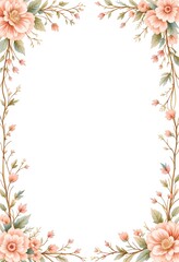 frame of flowers