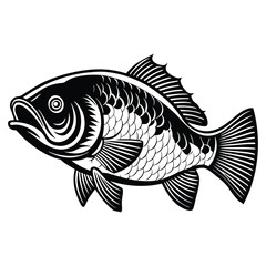 Tropical fish vector cartoon icon. Isolated cartoon icon aquarium animals .Vector illustration tropical fish on white background.