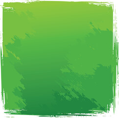 Obraz premium A textured green gradient square with jagged, irregular brushstroke edges, soft linen-like surface texture, abstract vector shape, fabric-inspired grain effect, isolated on clean white background, mod