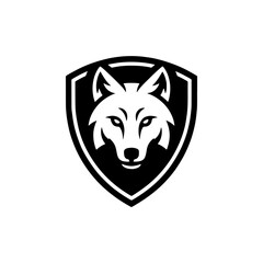 wolf head sign. Design element for sport team logo, emblem, badge, mascot.