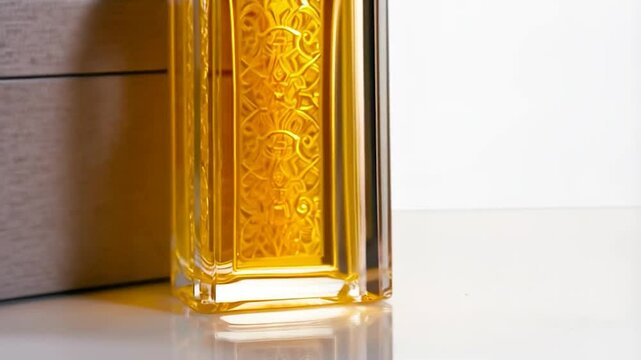 Perfume bottle and box display