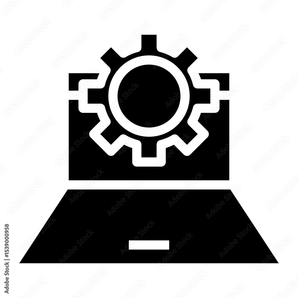 Poster software vector icon