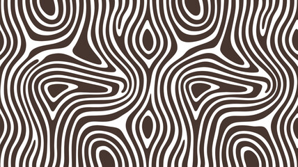 Abstract seamless pattern background with wavy lines texture brown and tan for textile design 100 char editable stock vector illustration