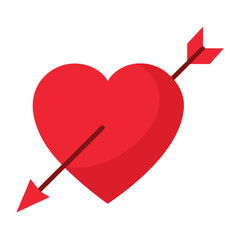 red love icon on white background 1.eps