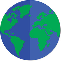 Obraz premium A Simple Representation Of Earth Vector Image