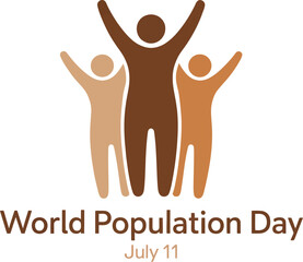 World Population Day July 11 Diverse People Celebrating Global Unity