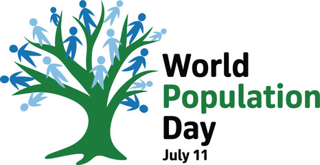 World Population Day July 11 Tree of People Graphic