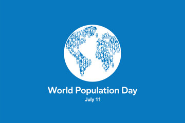 World Population Day July 11 Global Community Icon