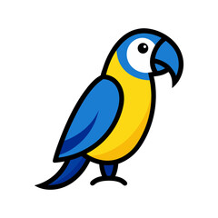vector illustration of a macaw bird