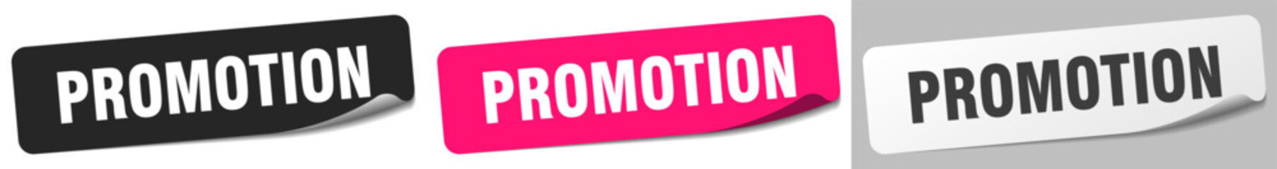 promotion sticker. promotion sticker set on white background