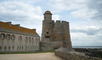 Fort Vauban, Ile de Tatihou, Saint Vaast la Hougue, Site naturel protégé,  Manche, 50, France