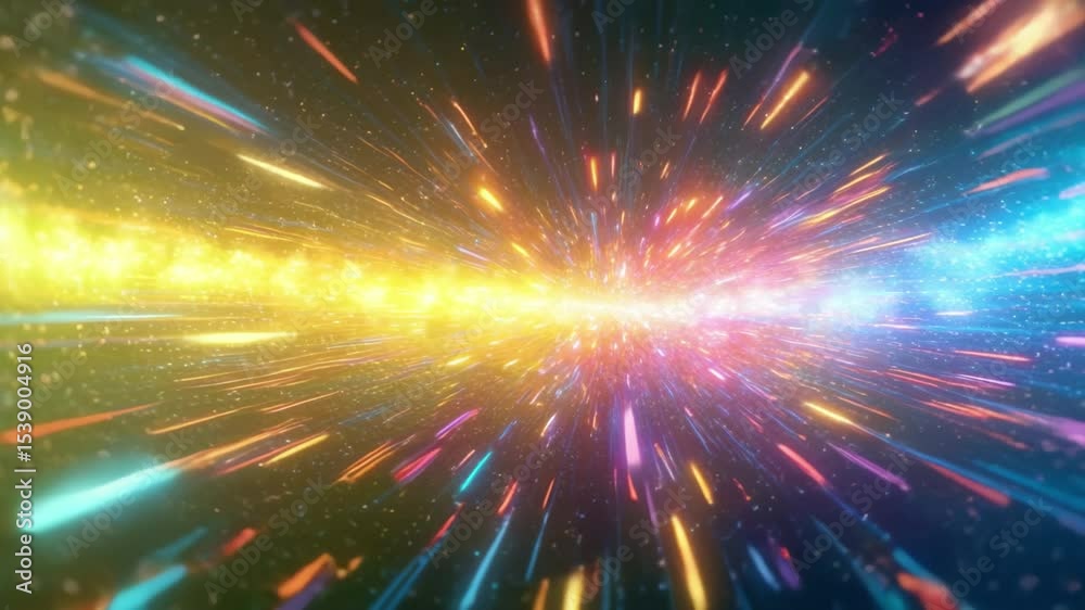 Aufkleber abstract colorful light speed animation background