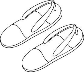 illustration sandals