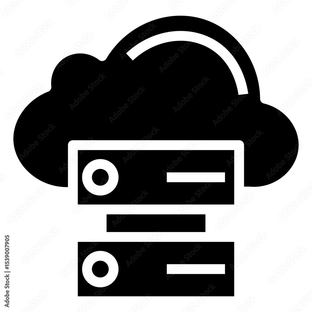 Poster cloudbased vector icon